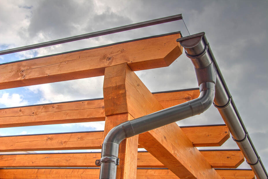 Zastřešená pergola k novostavbě