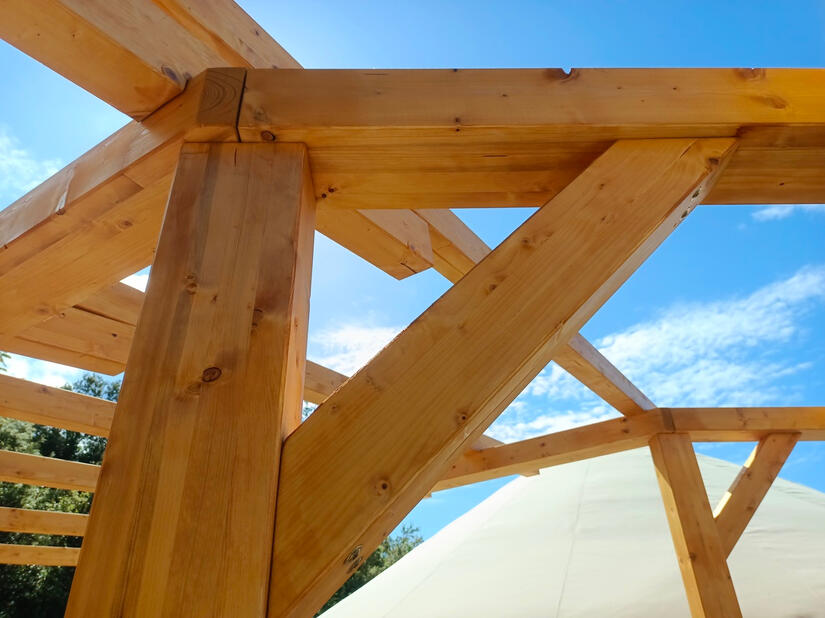 Pergola k jurtě Chorvatsko